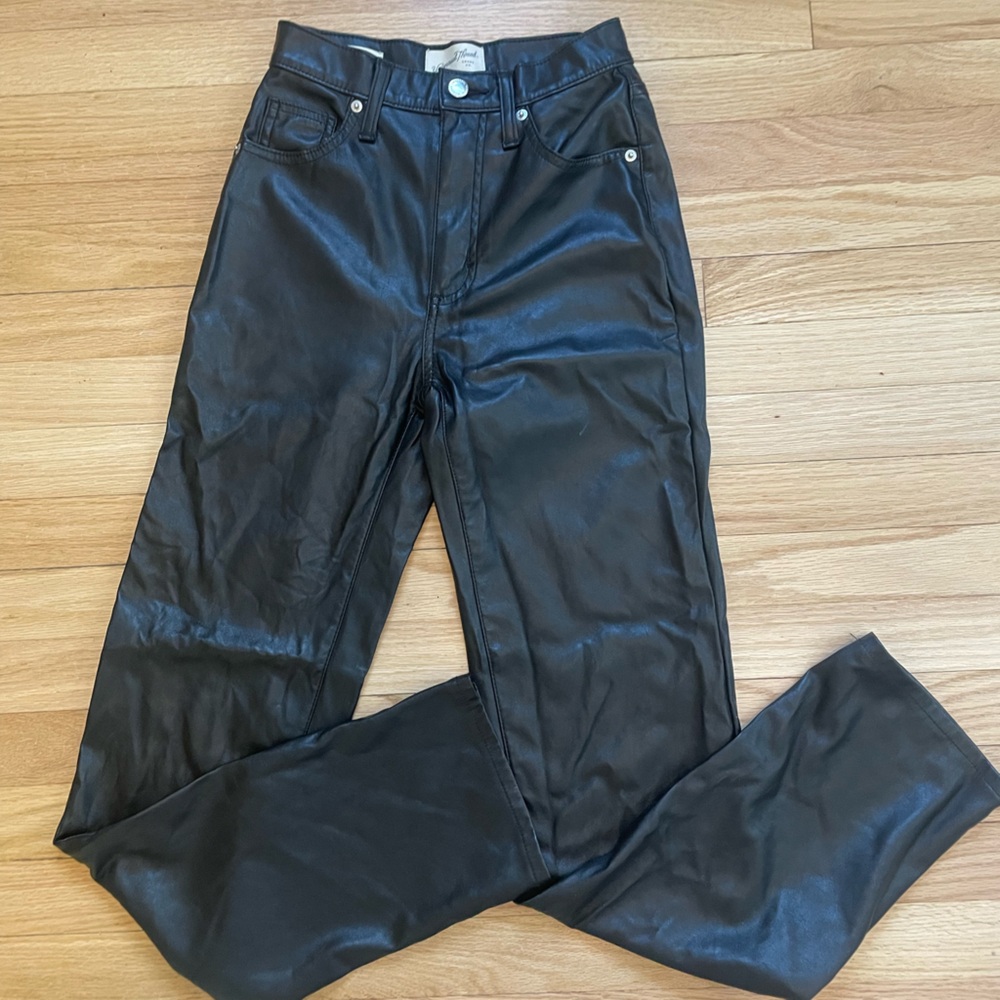 Vegan Leather Trouser - High Rise